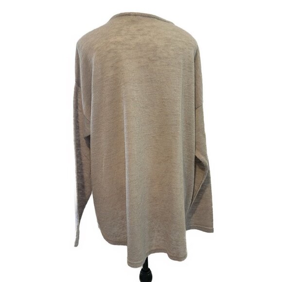 Soft Surroundings Valentina Zip Sweater - Stone - 2X - Picture 3 of 5